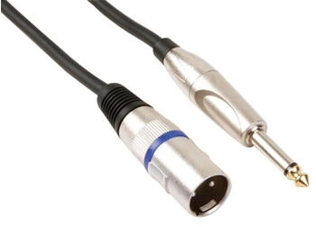 HQ-Power professionelles xlr-kabel xlr-stecker auf 6.35mm-MONO-KLINKENSTECKER (3m) (PAC116-2)