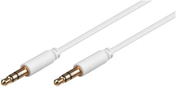 MicroConnect AUDLL1W 1m 3.5mm 3.5mm White audio cable Audiokabel (3.5mm Stecker 3.5mm Stecker 1m Weiß)