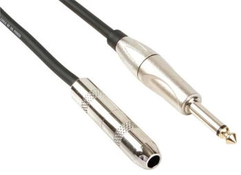 HQ-Power professionelles audiokabel 6.35mm mono-klinkenstecker auf 6.35mm mono-klinkenbuchse (5m) (PAC151)
