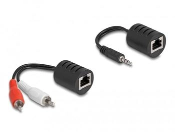 DeLock Stereo Audio Extender RJ45 Buchse zu 3,5 mm Klinkenstecker und (87859)