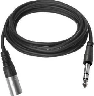 VivoLink PROAUDXLRJACKS1 Audio-Kabel 1m XLR 6.35mm TRS Schwarz (PROAUDXLRJACKS1)