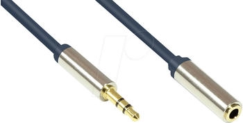 Good Connections GC M0055 Audio Kabel 3,5 mm Klinkenstecker auf Kupplung 5 m (GC-M0055)