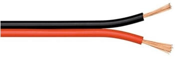 Goobay 67731 Lautsprecherkabel 2x0,75mm&sup2; 50 m rot/schwarz CCA
