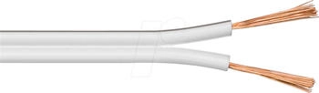 Goobay 67750 Lautsprecherkabel 2x2.5 mm&sup2; 10 m weiss CCA