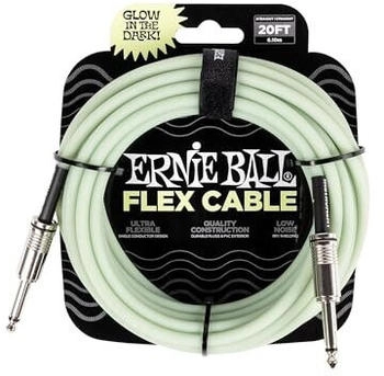 ERNIE BALL 6437 Flex Gitarrenkabel 6 m Glow in the Dark (P06437)