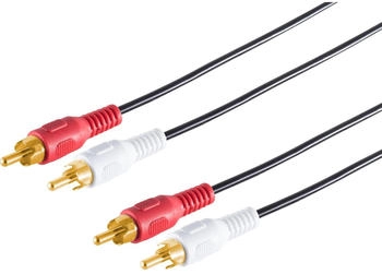 Shiverpeaks maximum connectivity Cinch Audio-Kabel-2 Cinchstecker auf 2 Cinchstecker vergoldet 5,0m (40505)