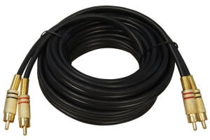 Shiverpeaks maximum connectivity Cinch Audio-Kabel 2 Metallcinchstecker vergoldet 5,0m (40225)