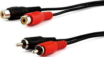 E+P Elektrik B 98/5 Audio-Kabel 5 m 2 x RCA Schwarz Rot B 98/5