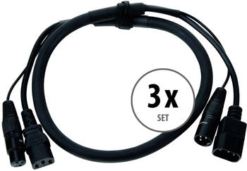 Pronomic Stage IECD-1 DMX Hybridkabel C/DMX 1m 3x Set (IECD-1 3x)