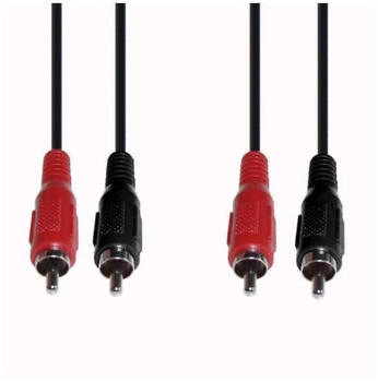 E+P Elektrik B 33/2 Audio-Kabel 2,5 m 2 x RCA Schwarz B 33/2