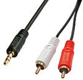 Lindy 35680 Audio Kabel 3,5 mm Stereo Klinken zu 2x Cinch 1,0 m