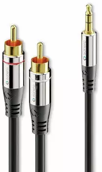 Sonero SON AC600-050 Audio Kabel 3,5 mm Klinkenstecker auf 2x Cinch 5 m (S-AC600-050)