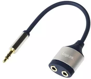 LogiLink CA1100 3,5 mm Klinken Stecker auf 2x 3,5 mm Buchse