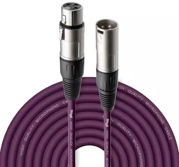 Stagg 10 Meter LILA MIKROFONKABEL XLRf-XLRm (SMC10 CPP)