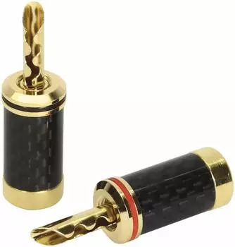 Dynavox 207621 Bananen Hohlstecker Carbon Set