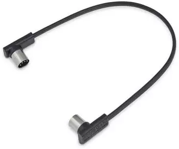 Rockboard Flat MIDI Cable 11 13/16 in (30cm / black) (RBO CAB MIDI 30 BK)
