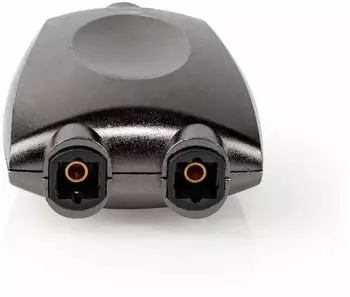 Nedis Toslink Adapter Toslink Buchse 2x Toslink Buchse Verteiler Aluminium Gun Metal Grau (CATB25940GY)