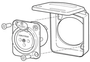 Neutrik SCDX-9 Dichtklappe weiß (SCDX-9-White)