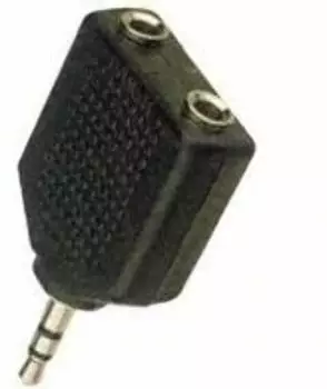 MicroConnect 3.5mm 2x3.5mm 3.5mm 2x3.5mm Schwarz (AUDALS)