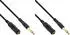 InLine Kopfhörerverlängerung 6,3mm Klinke Stecker / Buchse Stereo vergoldete Kontakte schwarz 5m (99975)