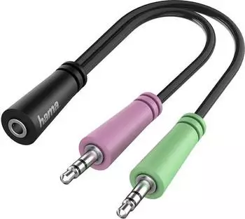 Hama 3.5 mm Jack Headset / Mic Adapter