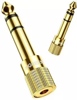 Ugreen Audio-Adapter 6.35?mm Stecker auf 3.5?mm Buchse Gold (20503)