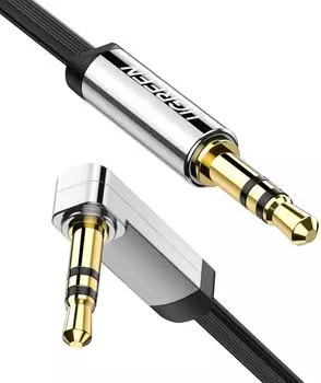 Ugreen 2m Winkelstecker Aux Kabel 3.5 Mm Klinke Eingang Miniklinke Silber (10599)