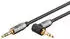 Goobay 65277 Audio Kabel 3,5 mm 3-Pin Klinke 1x90° 0,5 m