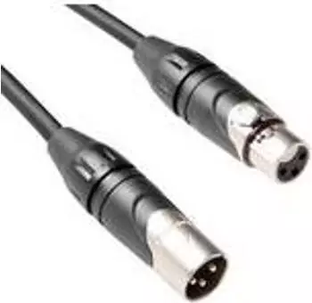 MicroConnect Audioverlängerungskabel XLR3 zu XLR3 1m (XLRMF1)