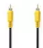 Nedis Composite-Videokabel RCA RCA Vernickelt 480p 5.00 m Rund PVC Schwarz Label (CVGL24100BK50)