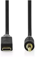 Usb C Adapter Usb 20 Usb C Stecker 35 Mm Stecker 100 M Rund Vergoldet Pvc Schwarz Box