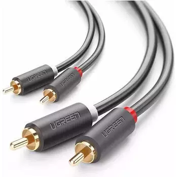 Ugreen 2RCA to 2RCA Audiokabel 1 Meter Anthrazit (30747)