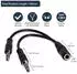 StarTech ST MUYHSFMM Headset Kabel 2x 3,5 mm Klinkenstecker auf Kupplung 0,15 m