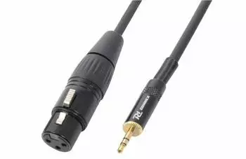 Power Dynamics Adapterkabel XLR Female / 3,5mm Klinke Stereo 0,5m (177.116)