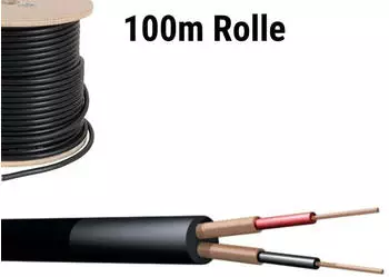 Power Dynamics DMX Kabel HQ 6mm Black 100m Rolle (803.686)