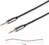 Frei Black Cotton Klinkenkabel 3,5 mm Stereo 1,5 m schwarz (20-30155)