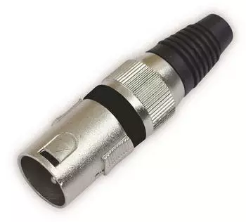 Omnitronic 30200089 XLR-Stecker (30200089) (OMNITRONIC XLR plug 3pin bk 10x)