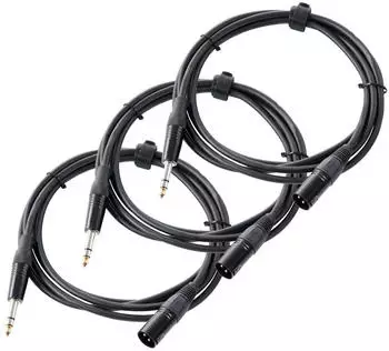 Pronomic Stage JXM-2.5 Stereoklinke/XLR 2,5m 3x Set (JXM-2.5 3x Set)