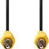Nedis Composite-Videokabel RCA RCA Vernickelt 480p 10.0 m Rund PVC Schwarz Label (CVGL24100BK100)