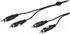 Vivanco Cinch Kabel EP60065901 2x Cinch-Stecker auf 2x Cinch-Stecker 2,5m Schwarz (VVA2RCA25MMK)