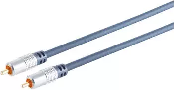 S-Conn Cinchstecker und Cinchstecker verchromte Metallstecker 15,0m (90022-15MHQ)