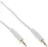 InLine 99942W Klinke Kabel 3,5mm Stecker / Stecker Stereo weiß / gold 2m
