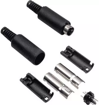 BKL Electronic Mini-DIN-Steckverbinder Audio Stecker Schwarz (0204002)