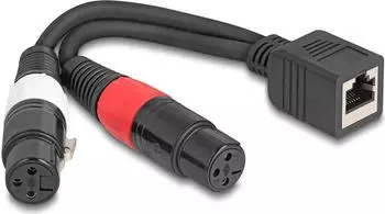 DeLock 88178 XLR Audio Extender & Adapter Cat. 5 20 cm