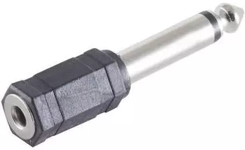 Shiverpeaks maximum connectivity Adapter Klinkenstecker Mono 6,3mm auf Klinkenkupplung Mono 3,5mm (57001)