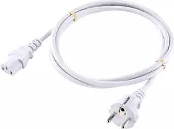 Sygonix SY-5043494 Kaltger&auml;te Anschlusskabel Wei&szlig; 2.00m