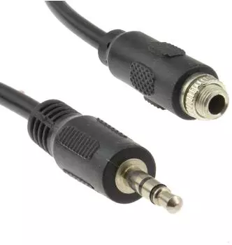 kenable 3.5mm Stereo Panel Halterung Buchse 3.5mm Stecker Kabel 15cm (008925)