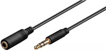 MicroConnect AUDLG1G Audio-Kabel 1 m 3.5mm Schwarz (AUDLG1G)