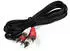 Shiverpeaks 2 x 2 RCA 2.5 m Audio-Kabel 2,5 m 2 x RCA Schwarz Rot Weiß (40104)