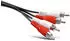 Shiverpeaks 2 x 2 RCA 2.5 m Audio-Kabel 2,5 m 2 x RCA Schwarz Rot Weiß (40104)